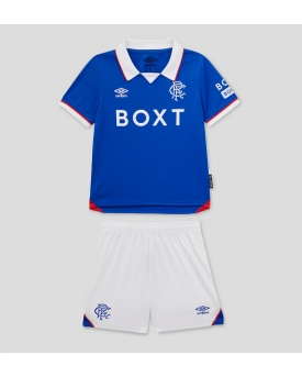 Billige Fotballdrakt Rangers Replika Hjemmedraktsett Barn 2025-26 Kortermet (med bukser)